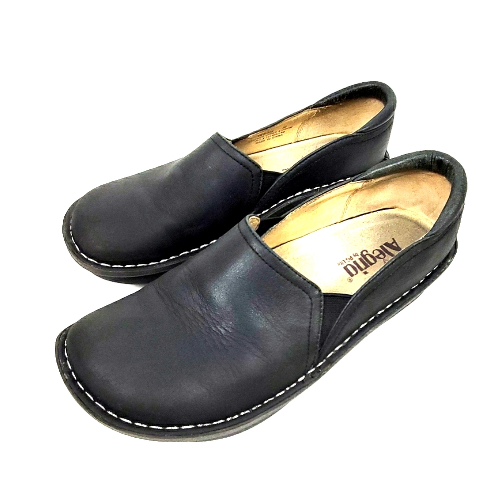 Alegria black leather upper lining slip resistant women size 38